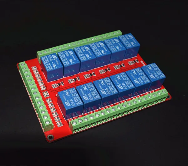 2 шт./лот 12 позиционный релейный модуль/низкоуровневый триггер/двойная печатная