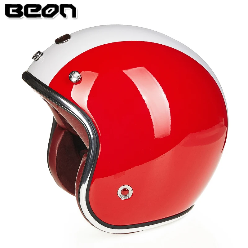 BEON 3/4 с открытым лицом старинные scotter jet moto rcycle шлем moto крест capacete мотошлем Ретро casco para moto крест B108