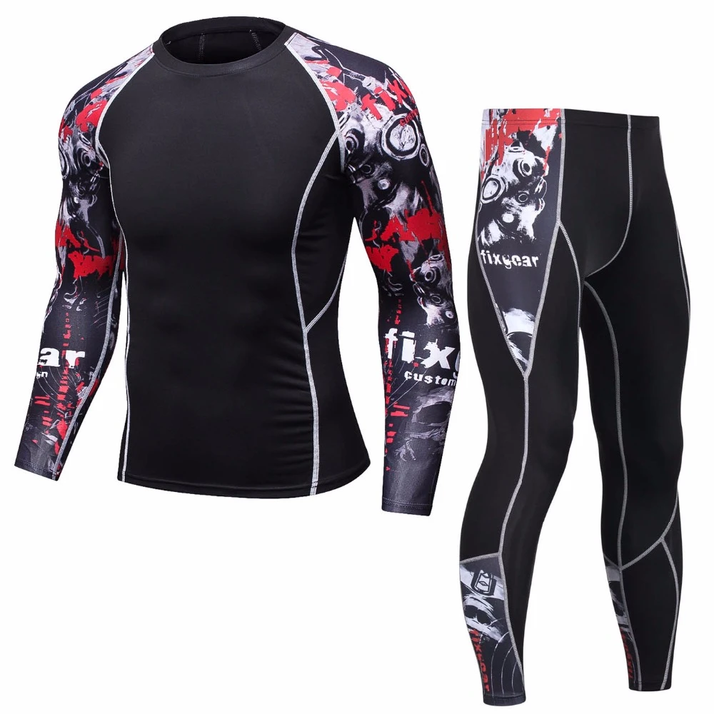 Мужской брендовый спортивный костюм из 2 предметов новинка 2018 мужской