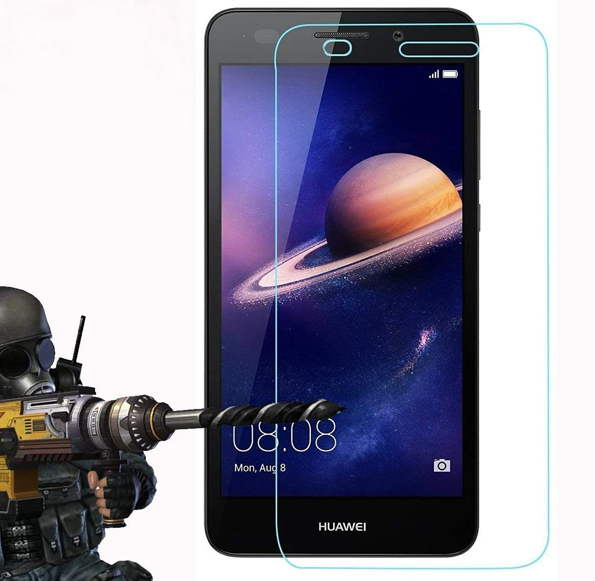 Закаленное стекло 9H для Huawei Y3 2017 защита экрана защитная стеклянная пленка задняя