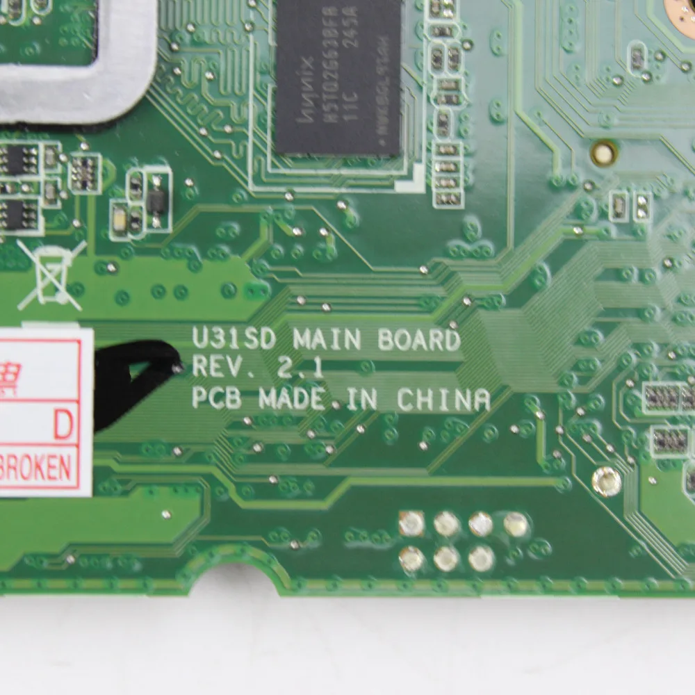Материнская плата U31SD REV: 2 1 GT 520 M/1 GB для For Asus U31S X35S U31SG материнская ноутбука тест на