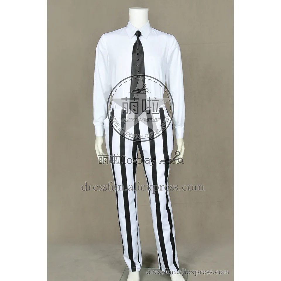 Beetlejuice Betelgeuse костюм для косплея Майкла Китона костюмы Униформа пальто рубашка