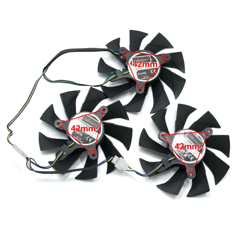 85 мм 4PIN 42 охлаждающий вентилятор GPU Замена для ZOTAC Geforce GTX1070 8GD5 RTX 2070 8GD6 2080 2080Ti 11GD6 X