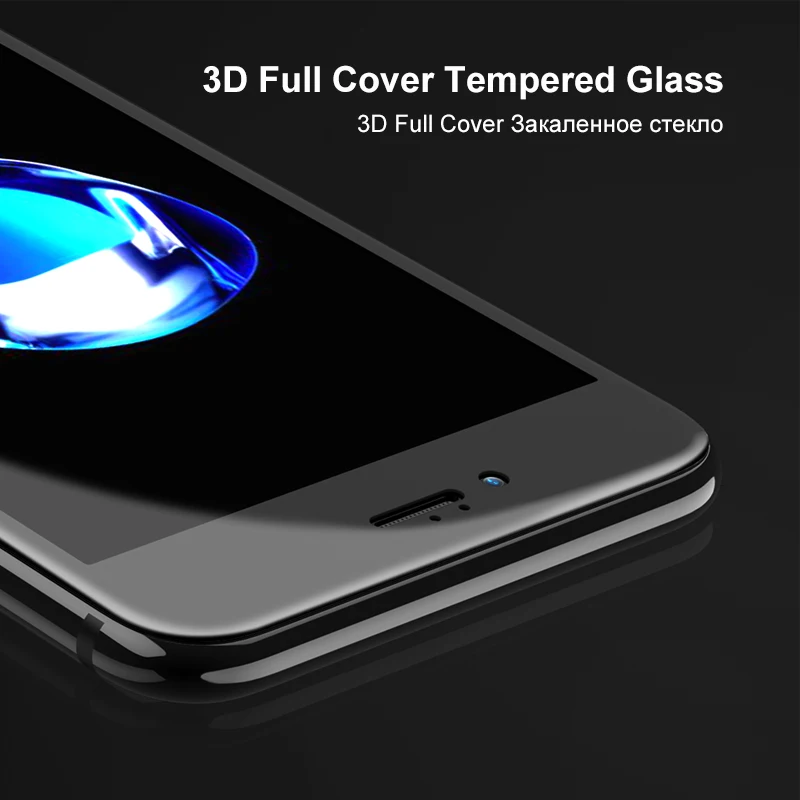 Coolreall 9H высокопрочная Защитная пленка для экрана 0 33 мм iPhone 7 8 6 6s Plus X 3D закаленное