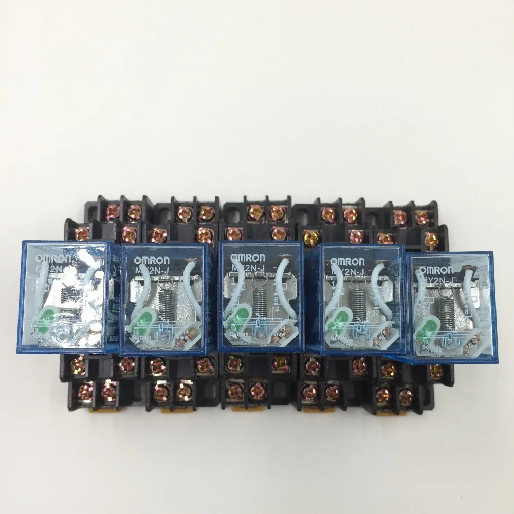 10 шт. реле MY2NJ 24 В постоянного тока маленькое 5A 8PIN катушка DPDT с цоколем|relay 5a|relay