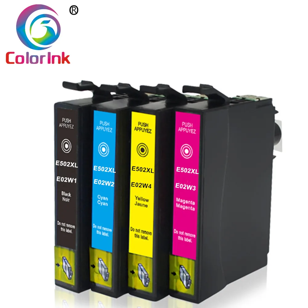 4 шт./упаковка картриджи для принтера Epson 502XL 2860DWF 2865D|Чернильные картриджи| |
