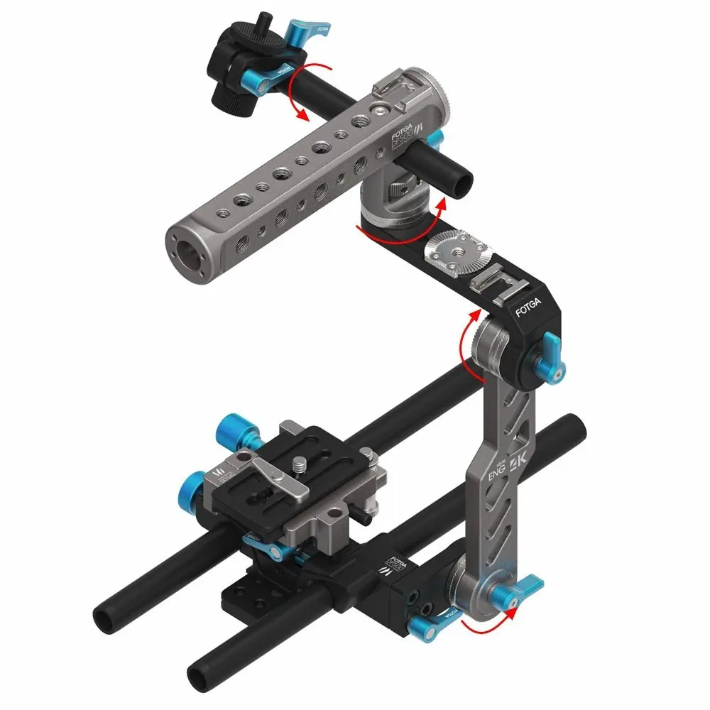 FOTGA DP500III 3 Верхняя ручка клетка и Передняя Rig для BMPCC 5D A7 A7R A7S II | Электроника