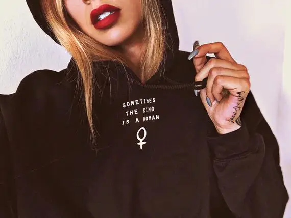 Sugarbaby Женский свитшот с капюшоном анти Трамп женская одежда Boyfriend Fit толстовка Tumblr