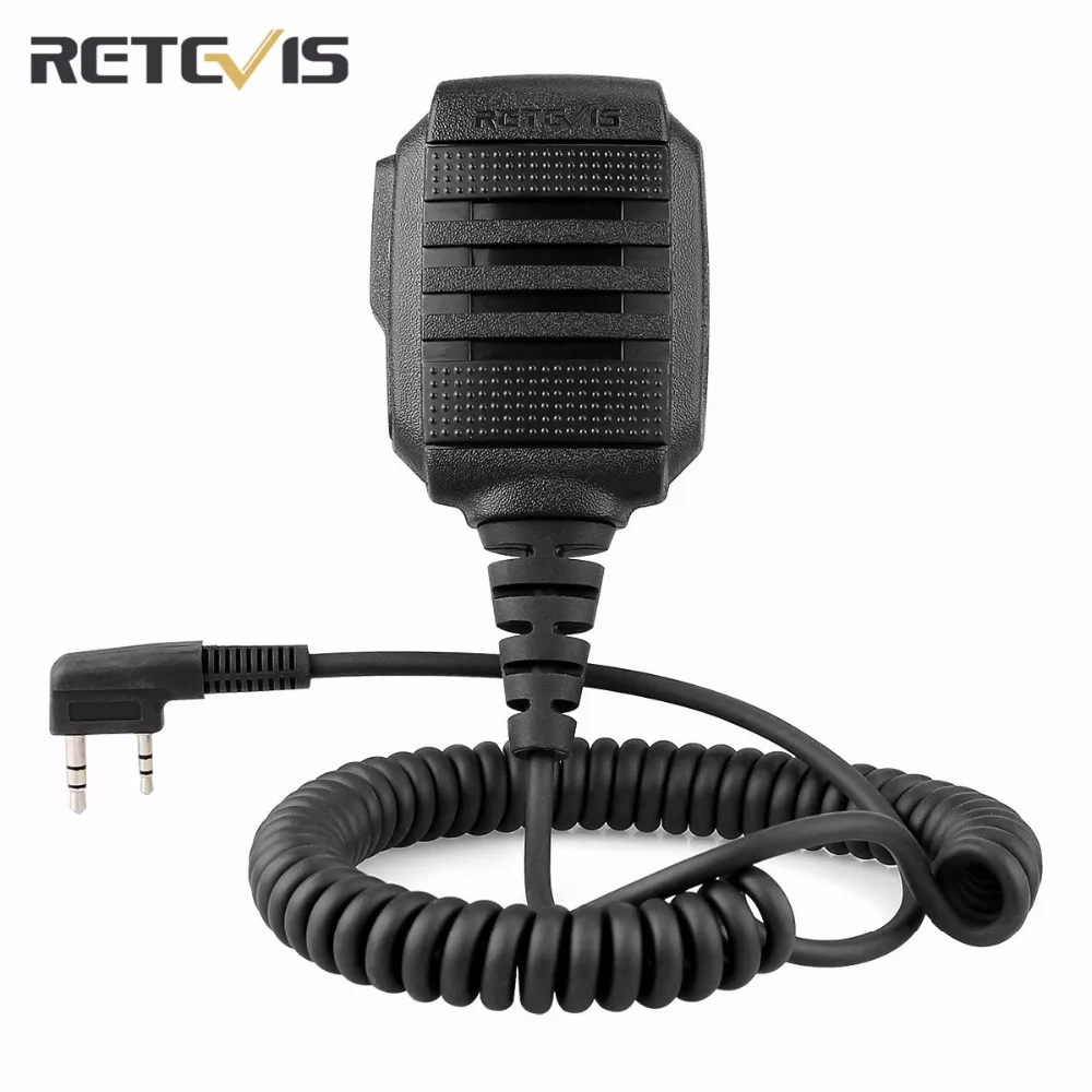 Retevis RS 114 IP54 динамик микрофон 2 PIN для H777 RT21 RT27 Kenwood двухсторонний радио аксессуары