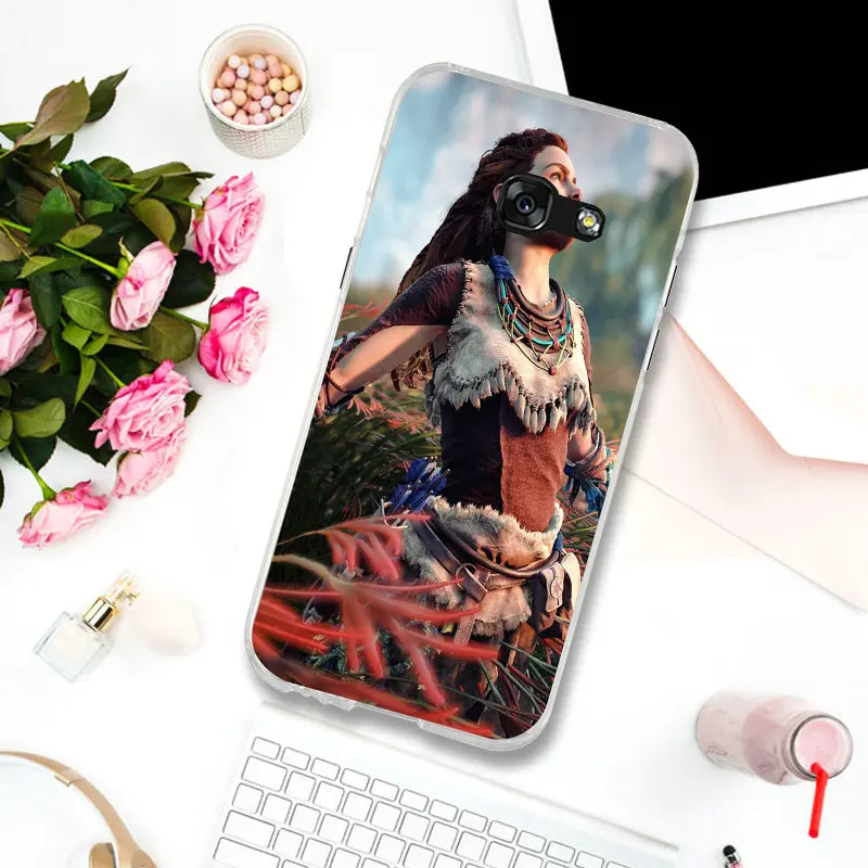 Picture 2 Aloy Horizon Zero Dawn Мягкий ТПУ прозрачный мобильный телефон чехлы для Samsung Galaxy A3 A5 A7 J3 J4 J5 J6 J7 J8 - Цвет: Picture 2