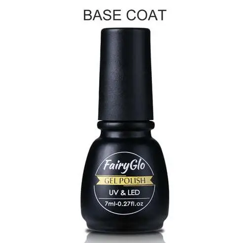 Base Coat FairyGlo 7 мл Алмазный УФ-гель для ногтей длинный последний Гибридный Гель-лак краска Лаки лак для ногтей замочить от полупостоянного - Цвет: Base Coat