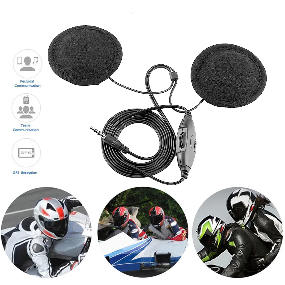 3 5 мм мотоцикл спикеры для шлема Bluetooth Interphone мотоциклетный Интерком гарнитура