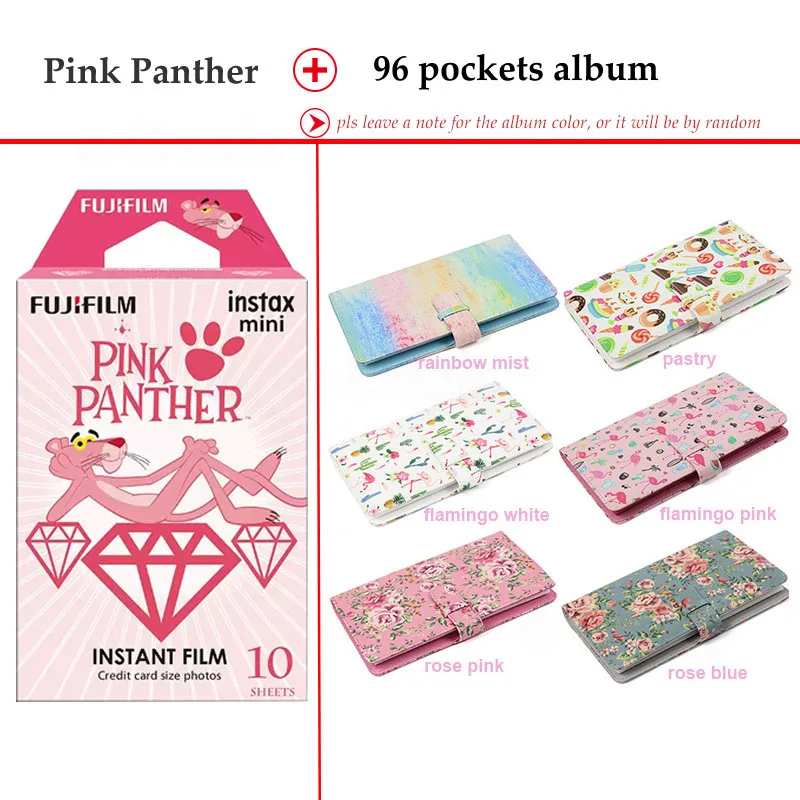 Новинка пленка Fujifilm Instax Mini Розовая пантера 10 листов для 9 8 7s 70 90 25 мгновенный