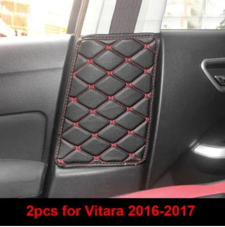 2 2 шт. для SUZUKI Vitara S CROSS Alivio ремень безопасности Пряжка защитная накладка B Колонка защита колодки-в хром стиль fr - Цвет: 2