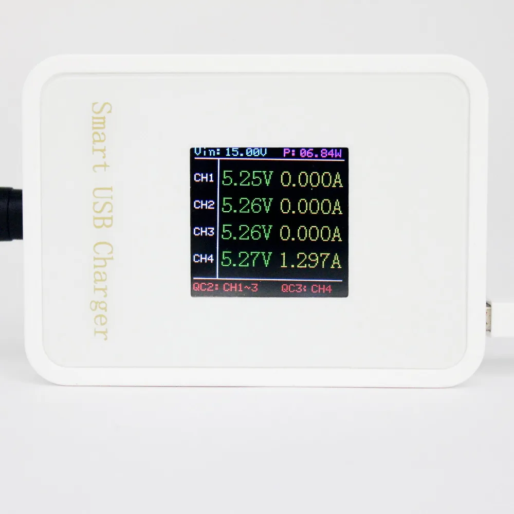 4 USB измеритель напряжения QC 2 0 3 быстрое зарядное устройство 45 Вт 8.5A Тестер |