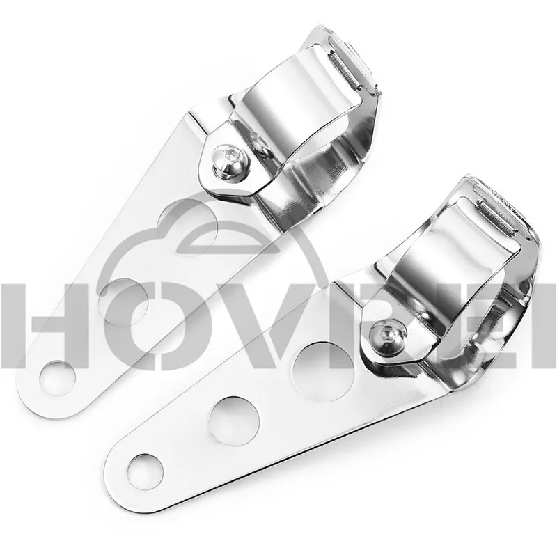 1 пара Универсальный 30 45 мм черный серебристый Монтажный кронштейн фар мотоцикла