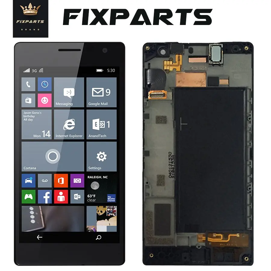 Оригинальный дисплей для NOKIA Lumia 735 ЖК экран Замена экрана Nokia 730 с сенсорной рамкой