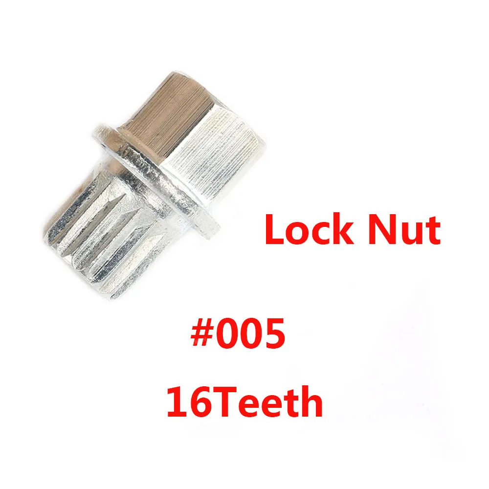 1xLock Nut X5 набор Противоугонный колесный винт Болт замок гайка ключ адаптер 16 зубов для Volkswagen Golf Passat для Audi A4 A6 A8 TT 8D0601139F 005 - Название цвета: 1xLock Nut