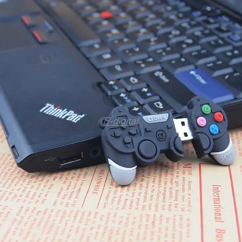 Смешные usb флеш накопитель мультфильм геймпад модели psp usb2.0 u диск объемом памяти 4