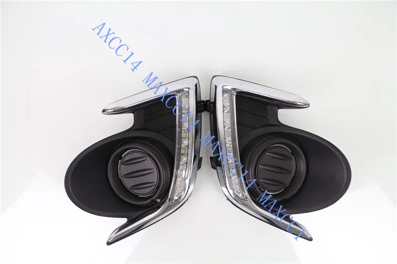WHITE Daytime Day Fog Lights DRL Run lamp For Mitsubishi attrage 2012-2015 |