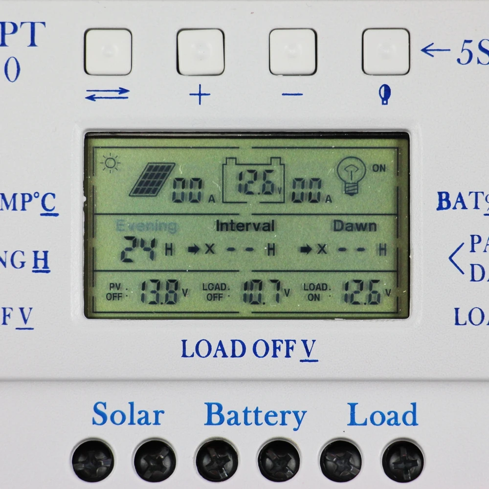

NEW MPPT T40 40A Solar Charge Regulator 12V 24V Auto LCD Display Controller with Load Dual Timer Control for Street Light System
