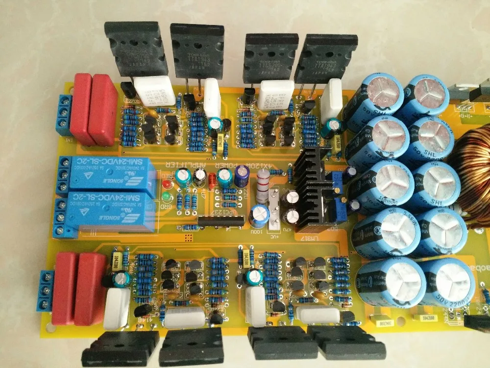 DC12V Высокая мощность 4*120 Вт 4 канала оригинальный 5200/1943 TTC5200 TTA1943 класс AB чистый