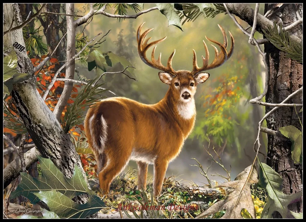 

Рукоделие для вышивания DIY DMC-наборы для вышивки крестом 14 ct картина маслом-Backcountry Buck