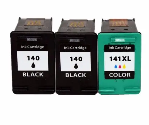 3PCS UP Восстановленный чернильный картридж для hp 140 140 141 CB335HE CB335HE для hp Photosmart C4583 C4283 C4483 C5283 D5363 с чернилами hp Deskjet D4263 - Цвет: 3PCS