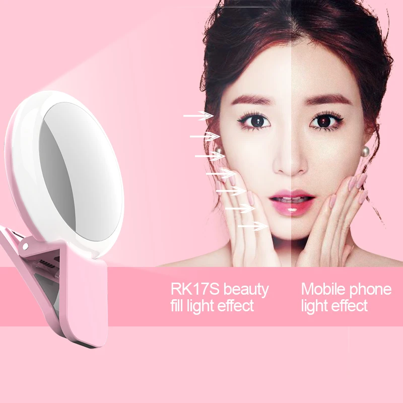 Светодиодная Кольцевая вспышка для селфи с теплым + холодным смешанным светом 9