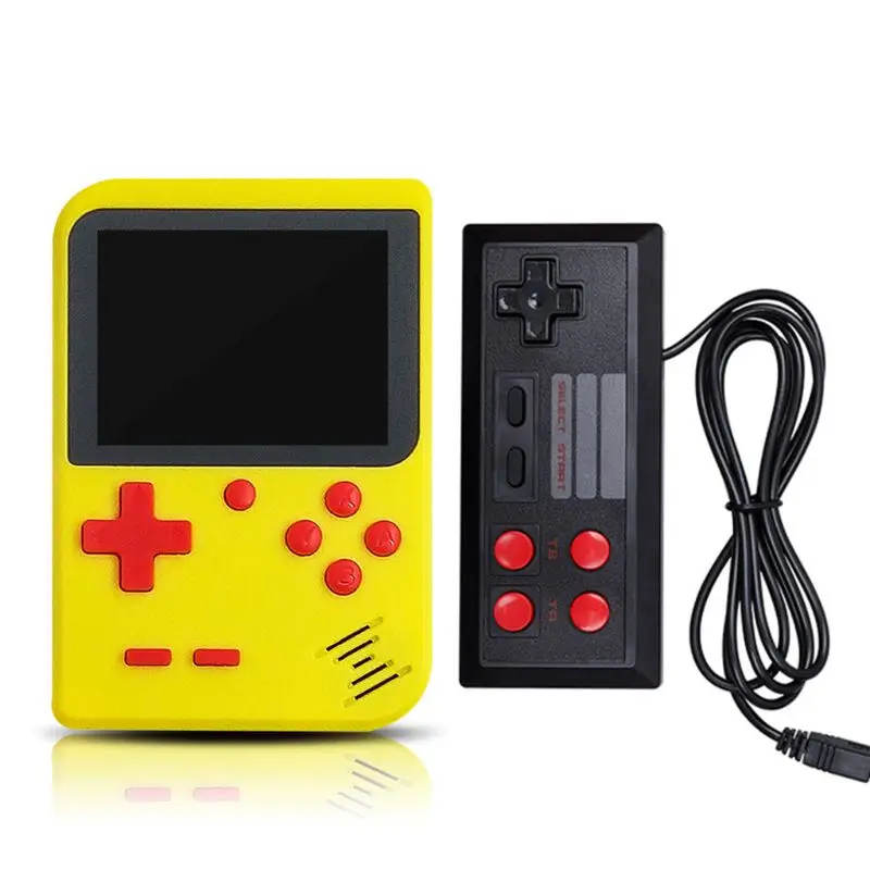 Yellow 2 Ретро портативная мини портативная игровая консоль 8-Bit 2,8 в цвете ЖК-экран Встроенный 400 игр детский видео Ручной игровой плеер - Цвет: Yellow 2