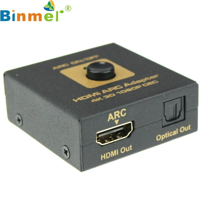Высококачественный черный HDMI ARC адаптер к HDMI и оптический аудио конвертер 4k 3D 1080P CEC с USB к DC 5,5 мм кабель питания FE9