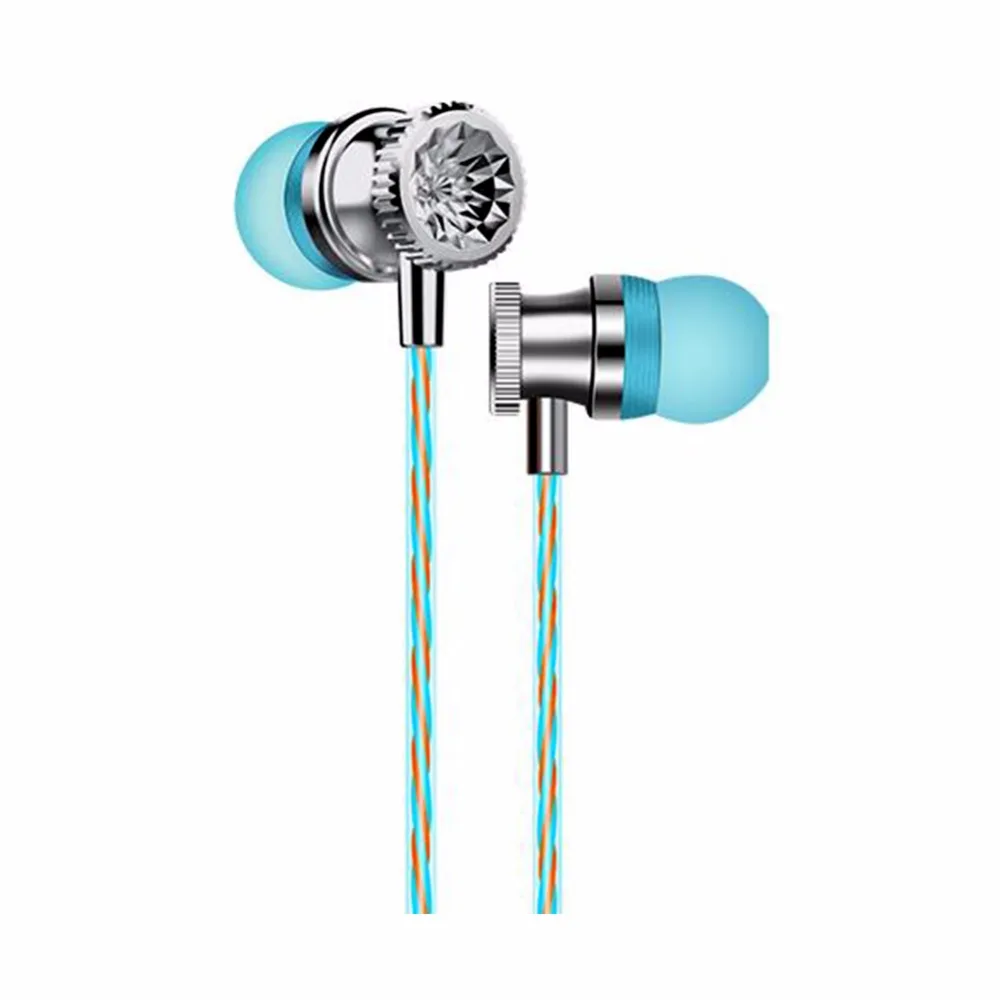 Наушники-вкладыши в форме духов кристалла с микрофоном музыкальные