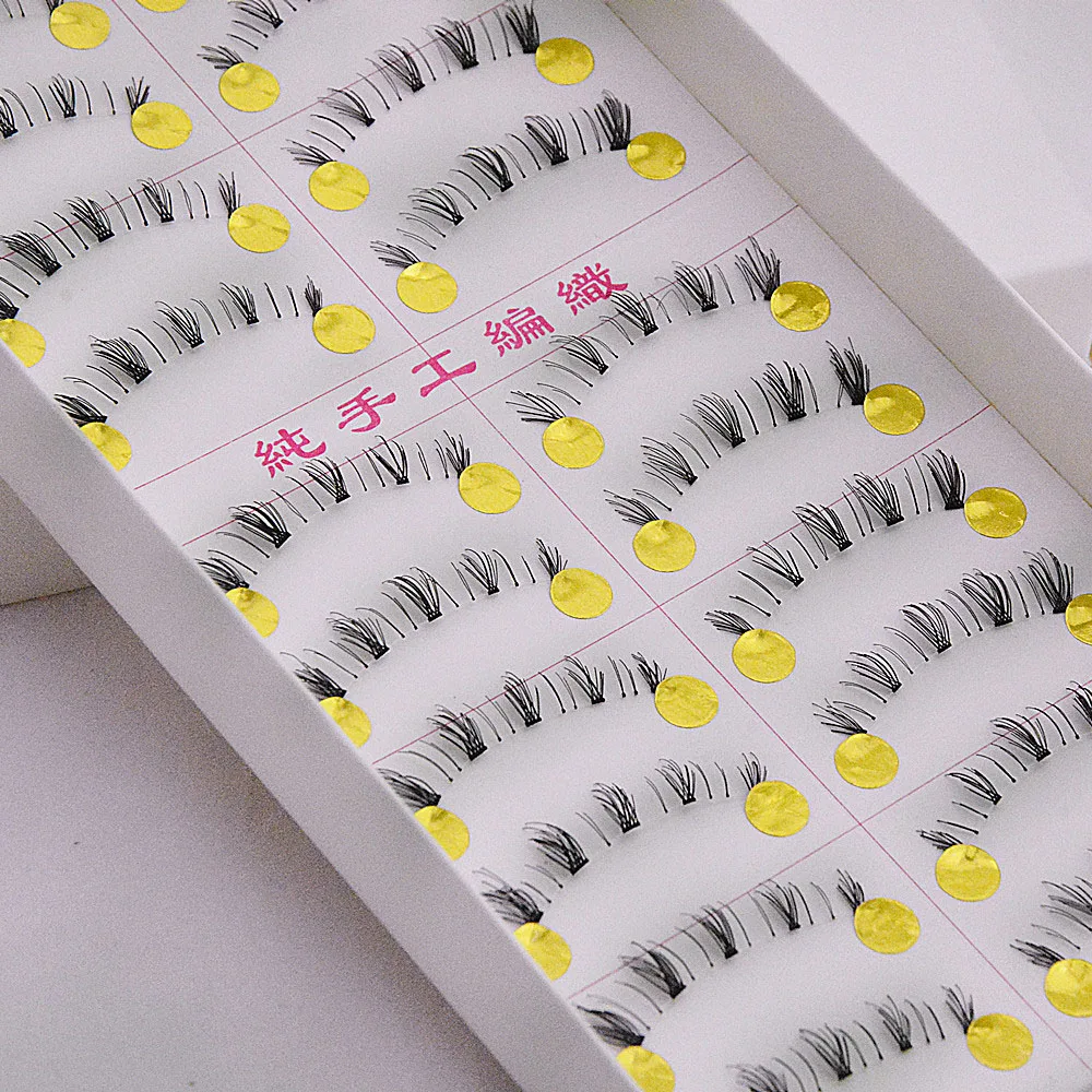 10 пар ручной работы вязаные накладные ресницы под ресницами инструменты для