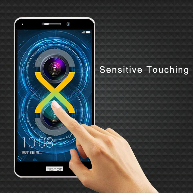 Легко установить закаленное стекло для Honor 6x Взрывозащищенная устойчивая к