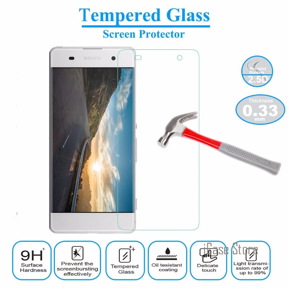 С уровнем твердости 9 H закаленное Стекло Экран протектор для Sony Xperia Z2 Z3 Z4 Z5 Z1
