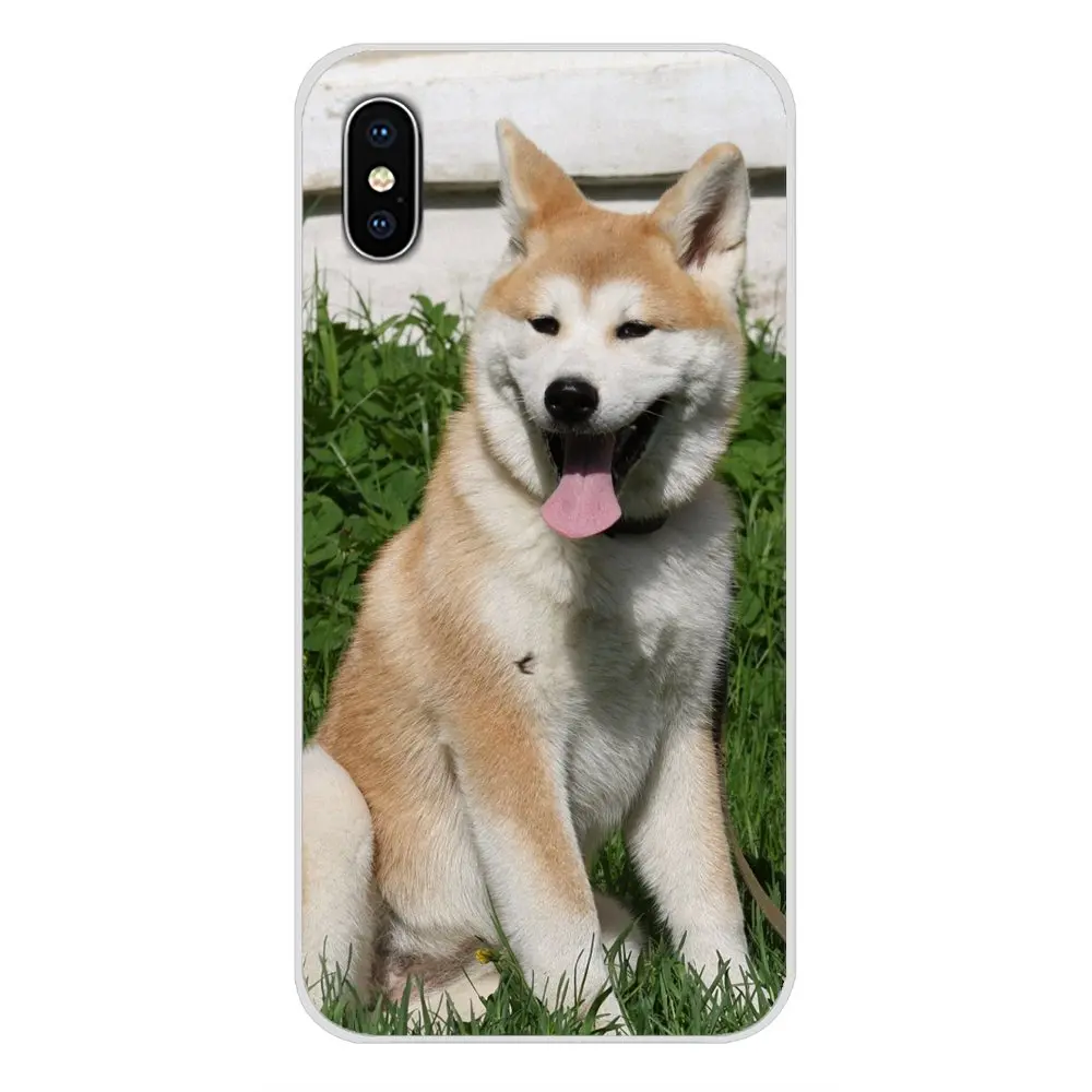 Silicone Phone Cases Cover For Xiaomi Mi6 A1 5X 6X Redmi Note 5 5A 4X 4A 4 3 Plus Pro pocophone F1 Animal Cute Dog Akita Painted | Мобильные