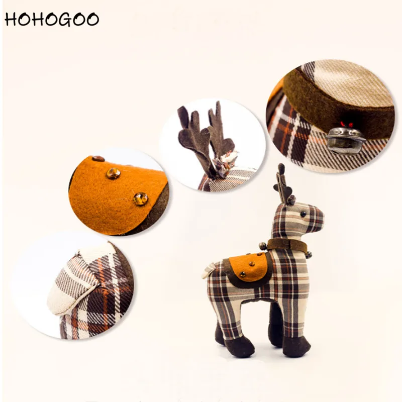 HOHOGOO 1 шт. Лось Рождественское украшение ткань новый год ужин вечерние 2018