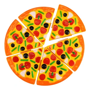 Резка пиццы кухня игрушка пластик готовка еда ролевые игры дом развивающие игрушки моделирование посуда подарок для детей