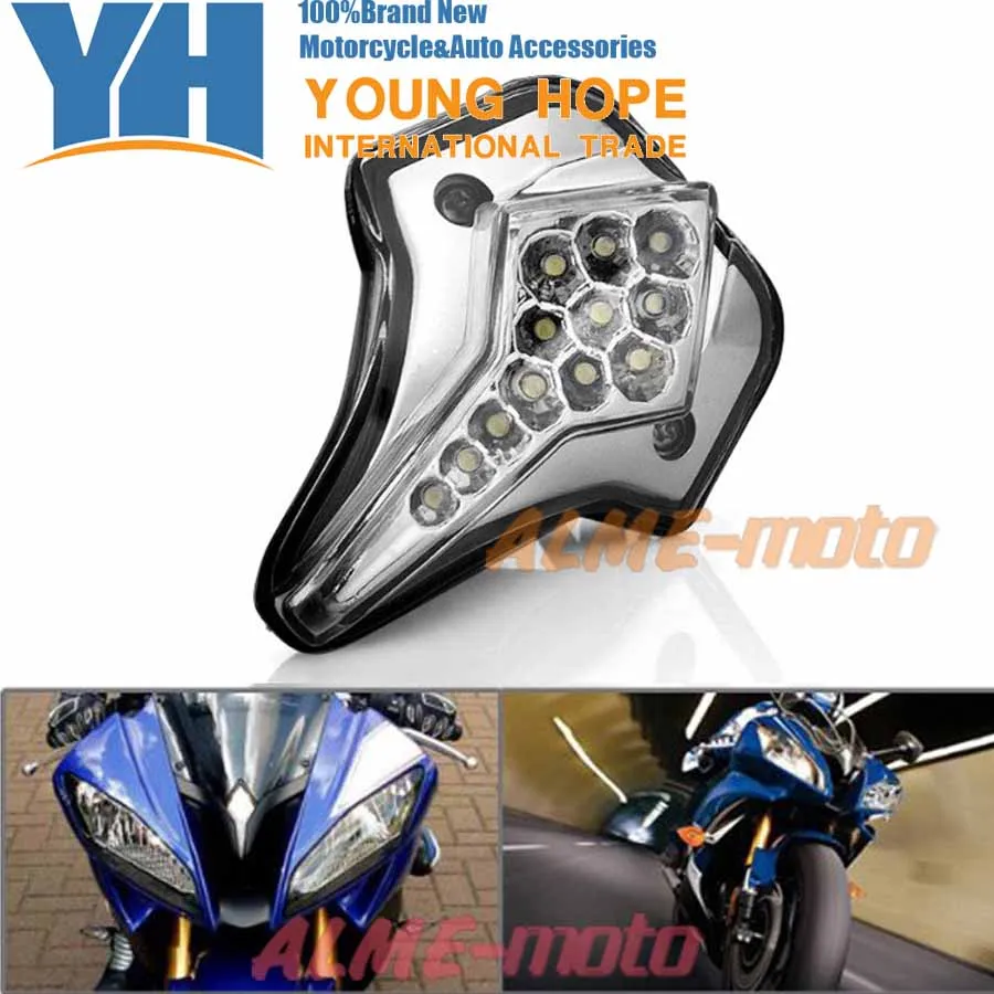 Для YAMAHA YZF R6 2008 2012 Аксессуары для мотоциклов спереди Центр Маркер СВЕТОДИОДНЫЙ