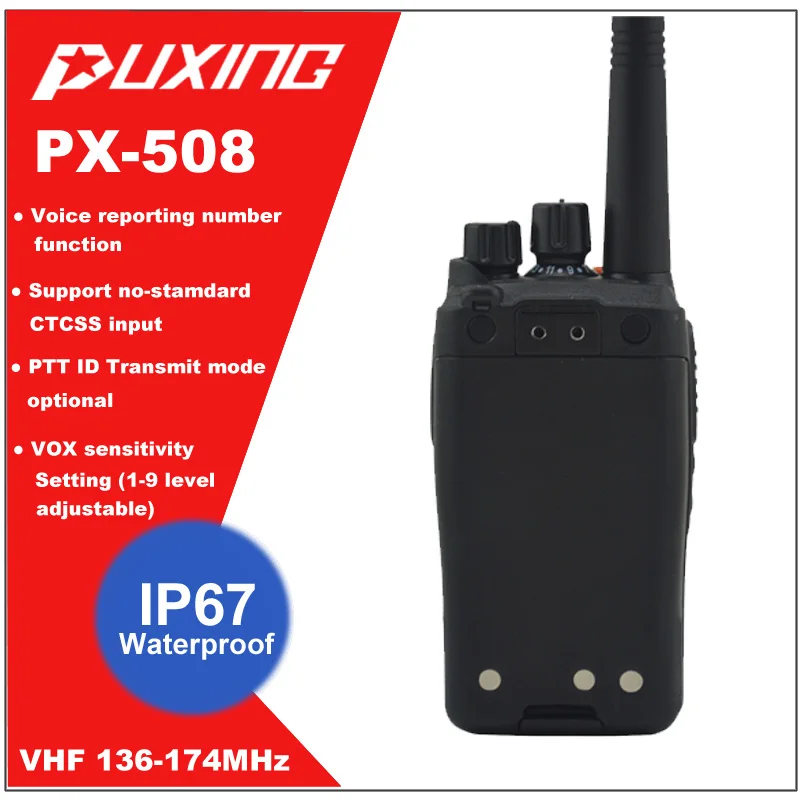 Водонепроницаемая Пыленепроницаемая рация IP67 Портативная радиостанция VHF 136 174