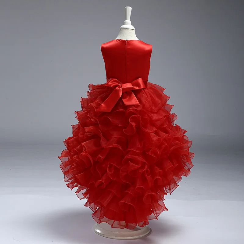 

Cap Sleeve Ball Gown Cheap Flower Girl Dresses for Weddings Kid Prom Dresses Pageant Little Girl Dress Vestido De Festa