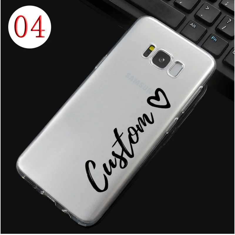 DREAMFOX DIY именной пользовательский чехол для samsung Galaxy Note S 8 9 10 Lite Edge Plus Grand Prime Мягкий ТПУ силиконовый