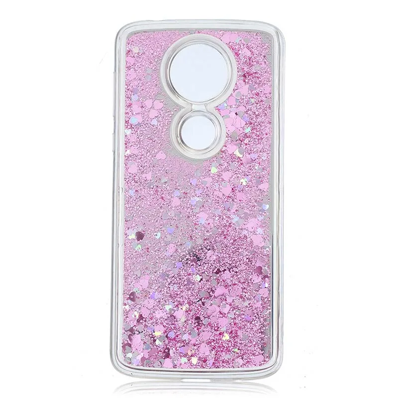 pink Чехол для MOTOROLA Moto E5, E5 Plus, E4, E4 Plus, X4,, G6 PLAY, чехол, жидкий блеск, динамический Мягкий ТПУ чехол для телефона - Цвет: pink