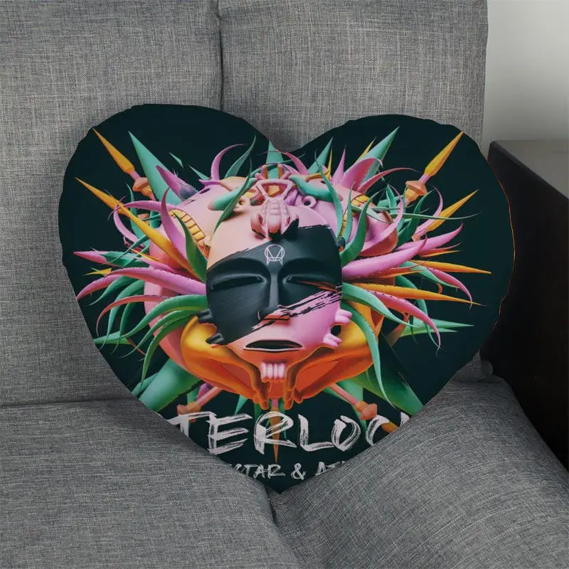 Изготовленный На Заказ Bassnectar сердце накидка для подушки застежка молния