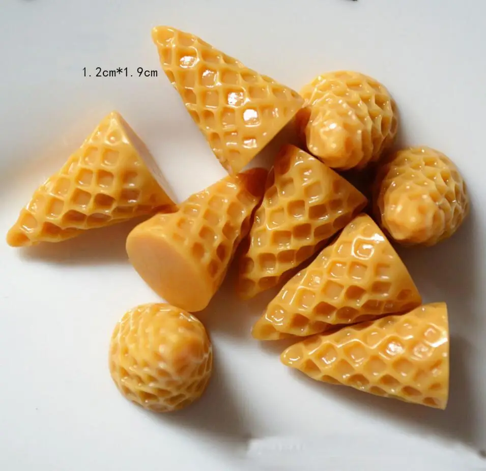 7PCS Small Cone 6 шт. конус для мороженого Diy Lizun Slime амулеты аксессуары для слизи наполнитель миниатюрный полимерный Детский пластилин подарок - Цвет: 7PCS Small Cone
