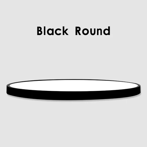 Black Round Ультра тонкий современный светодиодный потолочный светильник, Круглый Простой декоративный светильник, для учебы, столовой, балкона, спальни, гостиной, потолочный светильник - Цвет корпуса: Black Round