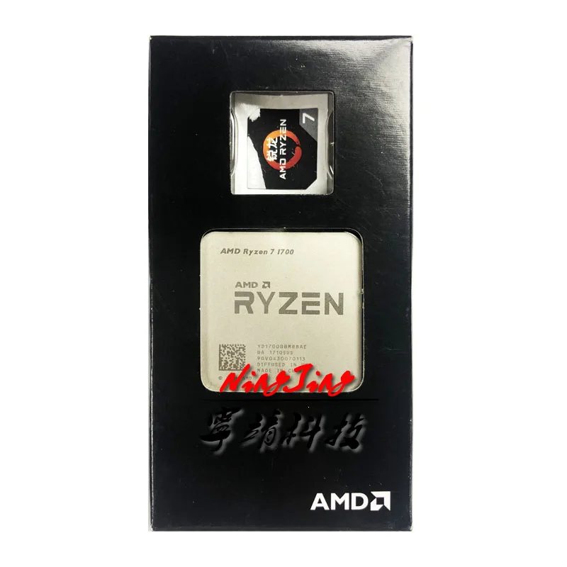 AMD Ryzen 7 1700 R7 1700 3,0 ГГц Восьмиядерный процессор с шестью резьбой L2 = 4 м L3 = 16 м 65 Вт YD1700BBM88AE разъем AM4