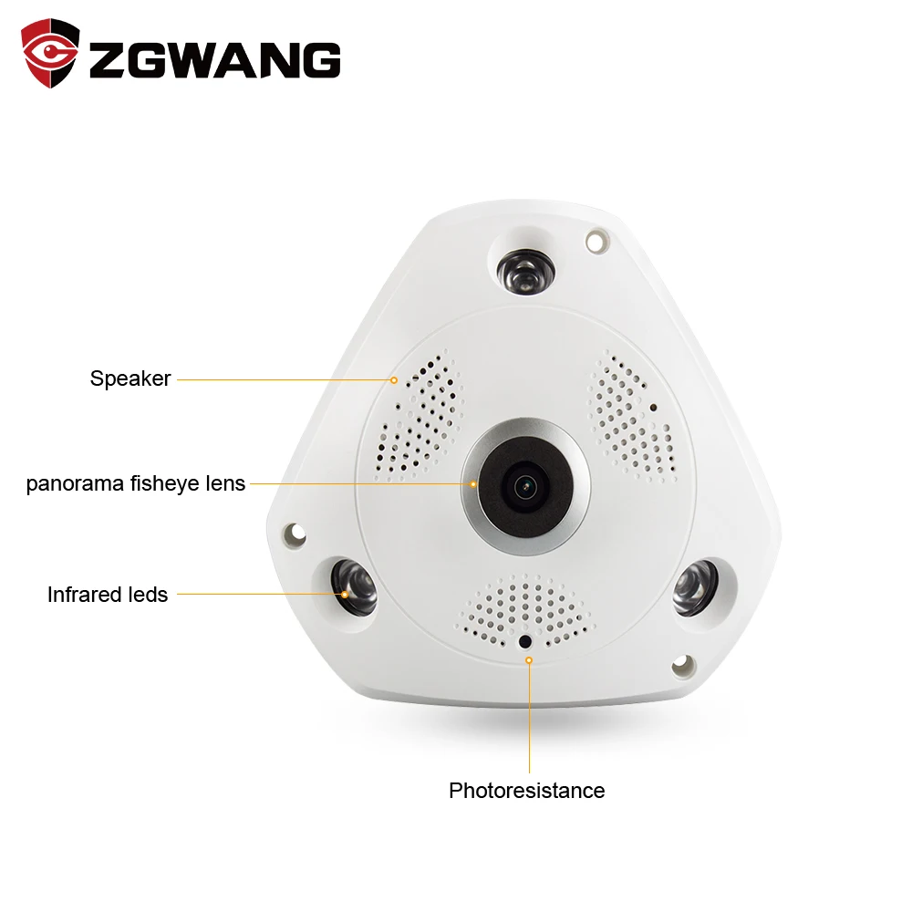 Zgwang 360 градусов VR панорама Камера дома безопасности IP 3MP HD Ночное видение