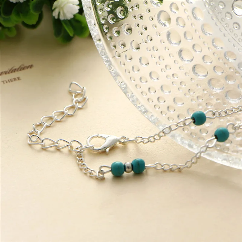 Personality fashion handmade beaded anklet Vintage ladies Bracelet on the leg metal accessories Jewelry | Украшения и аксессуары
