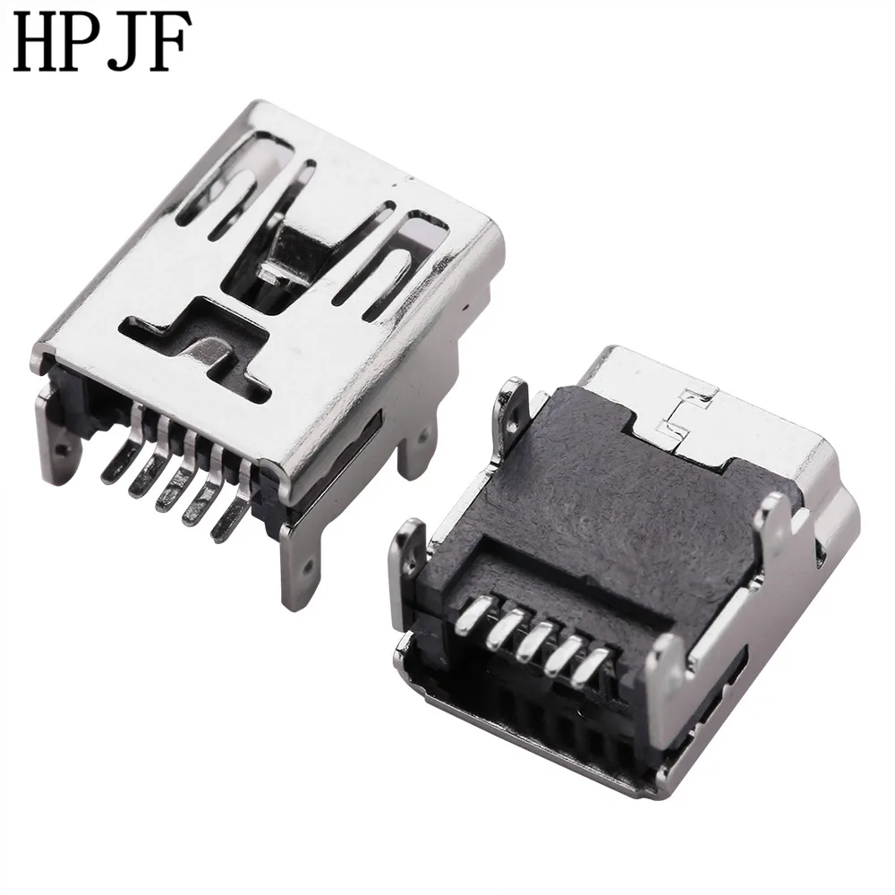 10 шт./лот Mini USB Type B Female 5 Pin SMT SMD PCB Socket Connector Four Feet Direct | Обустройство дома